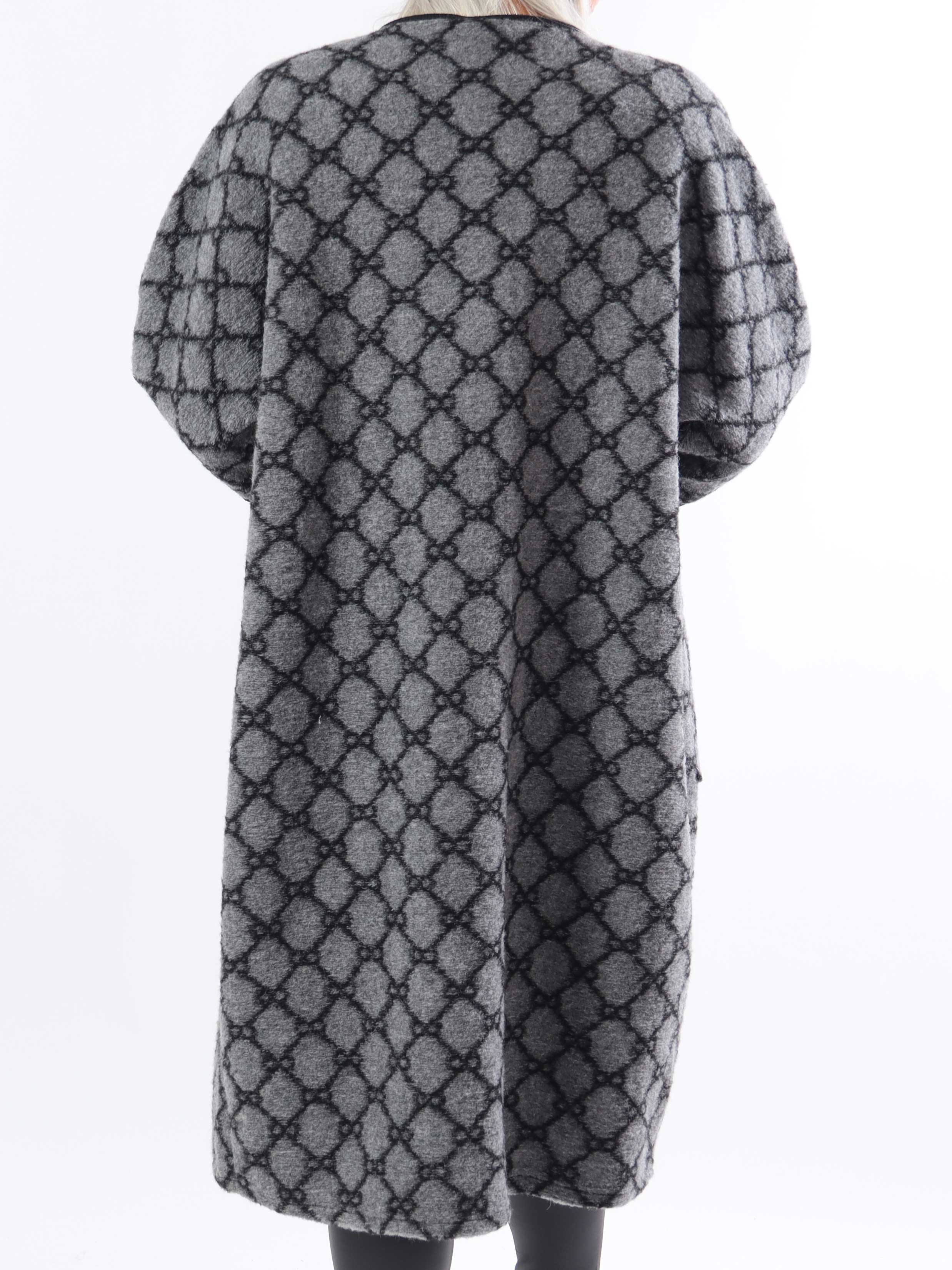 Arianna - Mønstret plus size frakke